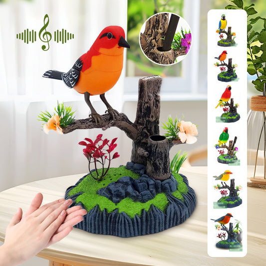 👑Jouet interactif en forme d'oiseau gazouillant activé par la voix🐦🎤