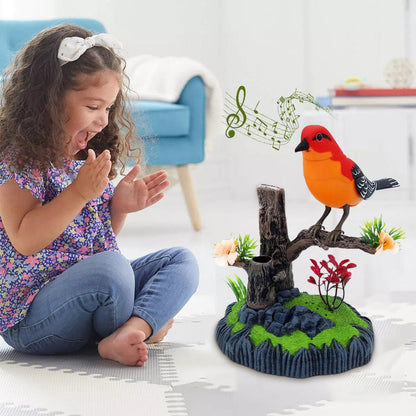 👑Jouet interactif en forme d'oiseau gazouillant activé par la voix🐦🎤