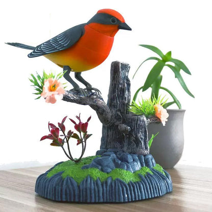 👑Jouet interactif en forme d'oiseau gazouillant activé par la voix🐦🎤