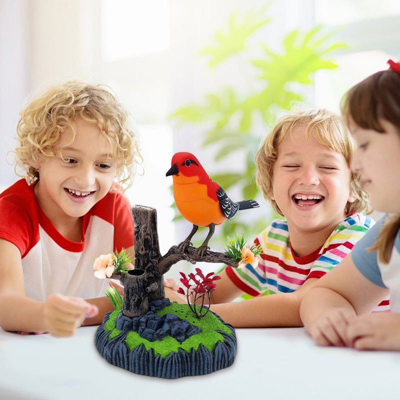 👑Jouet interactif en forme d'oiseau gazouillant activé par la voix🐦🎤