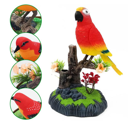 👑Jouet interactif en forme d'oiseau gazouillant activé par la voix🐦🎤