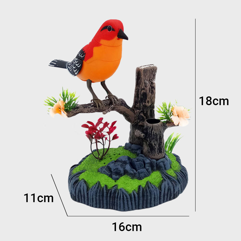 👑Jouet interactif en forme d'oiseau gazouillant activé par la voix🐦🎤