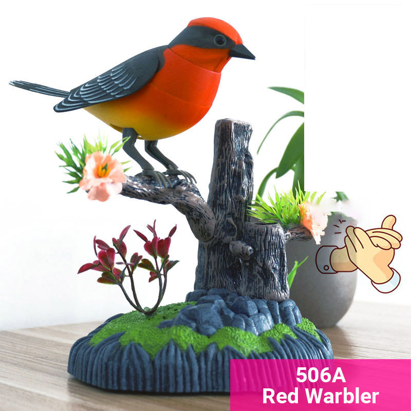 👑Jouet interactif en forme d'oiseau gazouillant activé par la voix🐦🎤