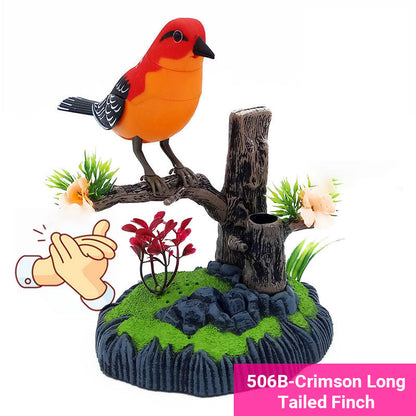 👑Jouet interactif en forme d'oiseau gazouillant activé par la voix🐦🎤