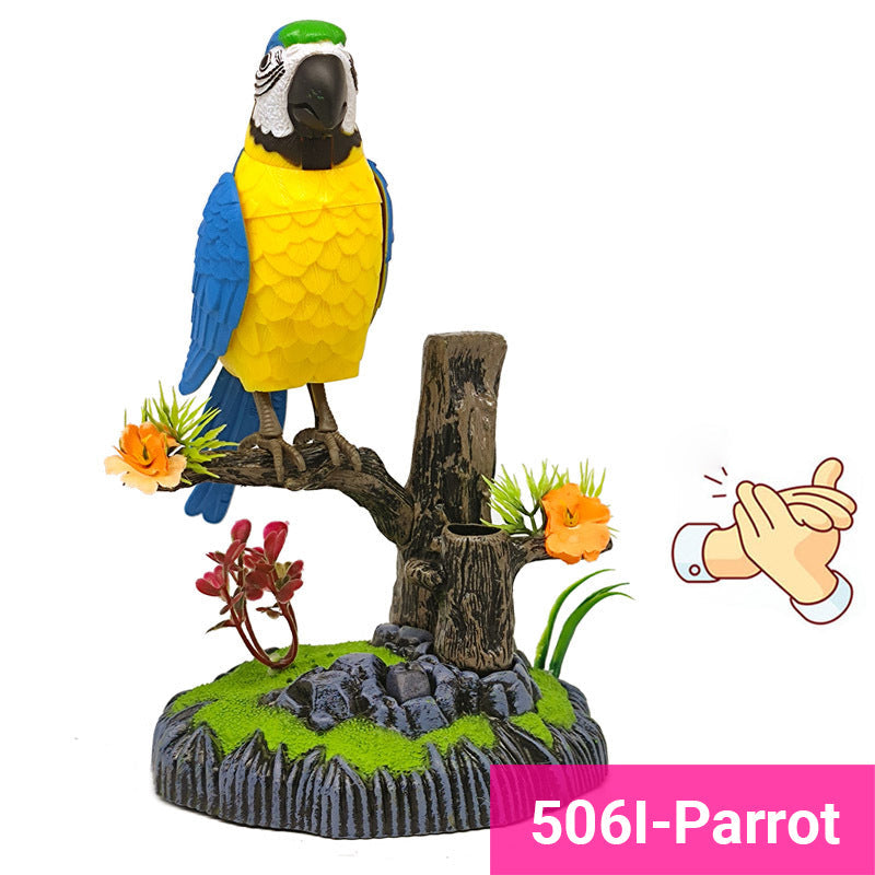 👑Jouet interactif en forme d'oiseau gazouillant activé par la voix🐦🎤