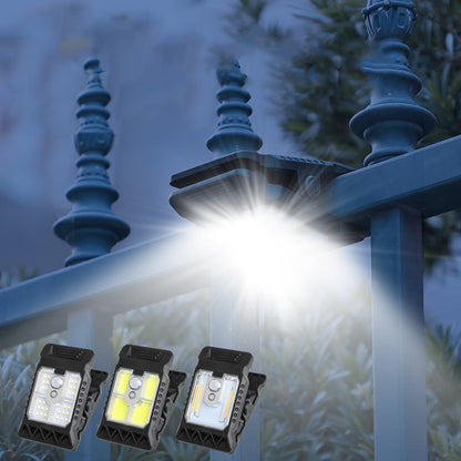 🎅 Offres Spéciales pour Noël 🎅Lampe Solaire à Clip Extérieur avec Détecteur de Mouvement🏡✨