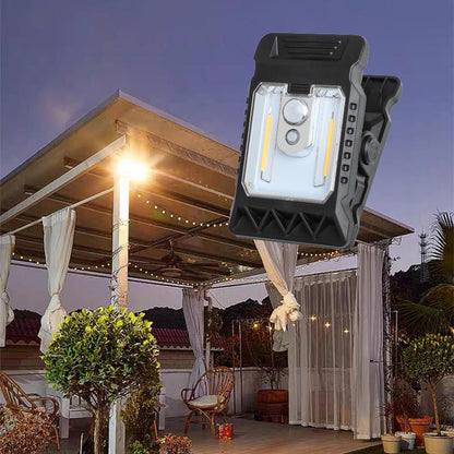 🎅 Offres Spéciales pour Noël 🎅Lampe Solaire à Clip Extérieur avec Détecteur de Mouvement🏡✨