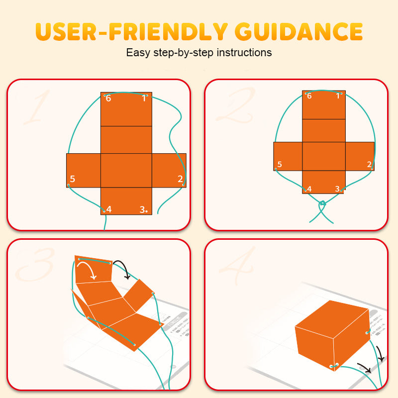 🏆Livre d'Apprentissage de Géométrie 3D à Ficelles📐✂️