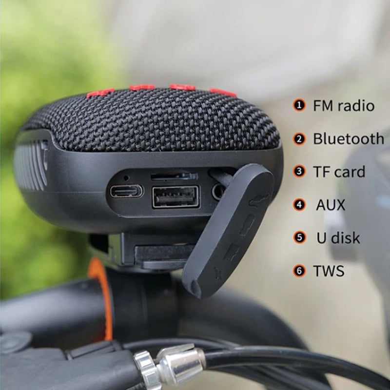 💎 58% DE RÉDUCTION! 💎 Enceinte Bluetooth sport pour vélo – Étanche IPX5, TWS et compatible carte microSD