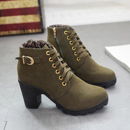 💥Bottes Femme à Talon Block Semelle Épaisse💥