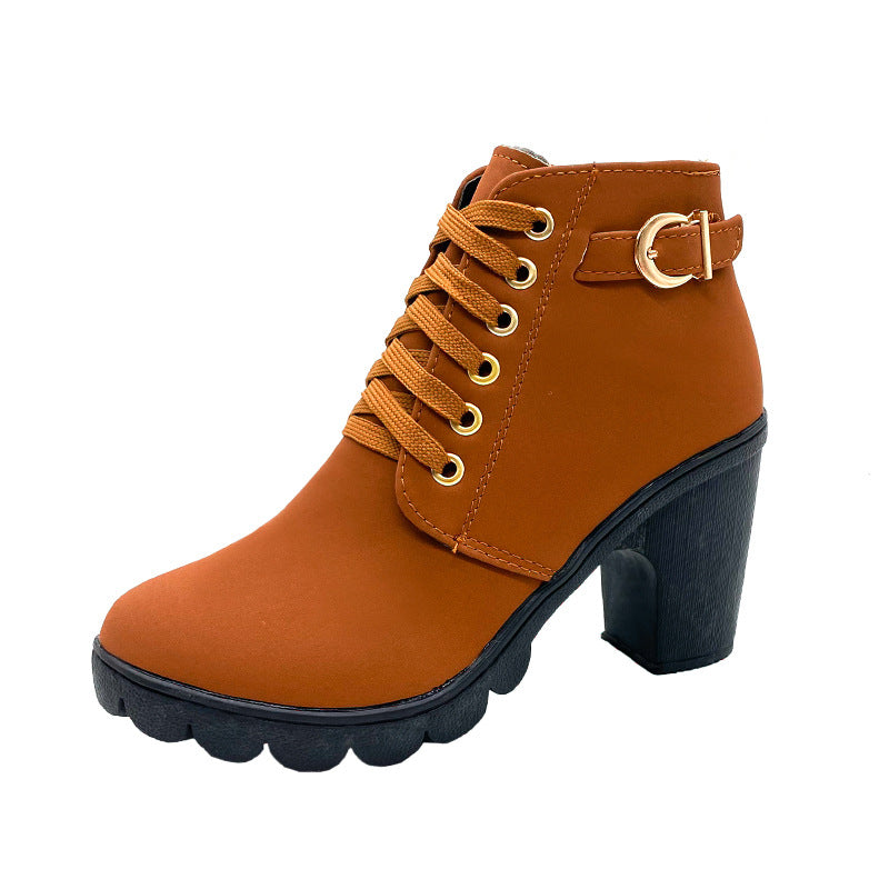 💥Bottes Femme à Talon Block Semelle Épaisse💥