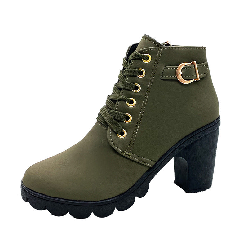 💥Bottes Femme à Talon Block Semelle Épaisse💥