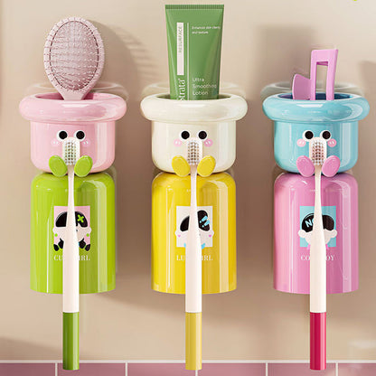 🏆Porte-brosse à dents adhésif avec ventouse magnétique🌿✨