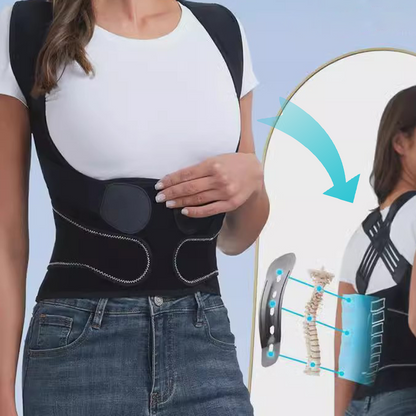 🏆Correcteur Postural Réglable | Soutien Dorsal Ultime & Confort 🌿