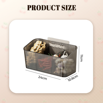 Organisateur de rangement transparent mural