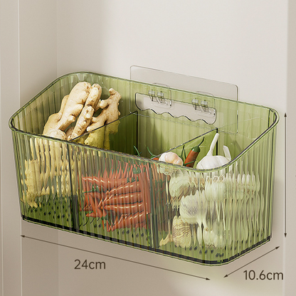 Organisateur de rangement transparent mural