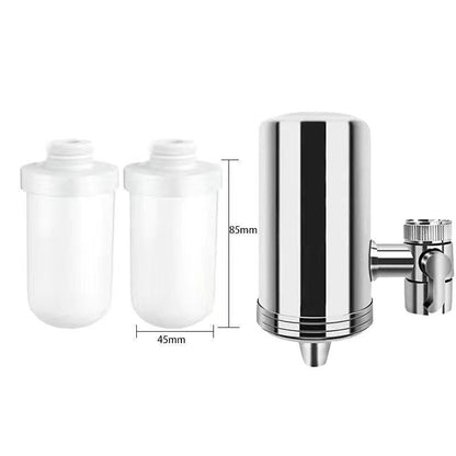 🔥Purificateur d'eau pour robinet domestique en acier inoxydable sans installation