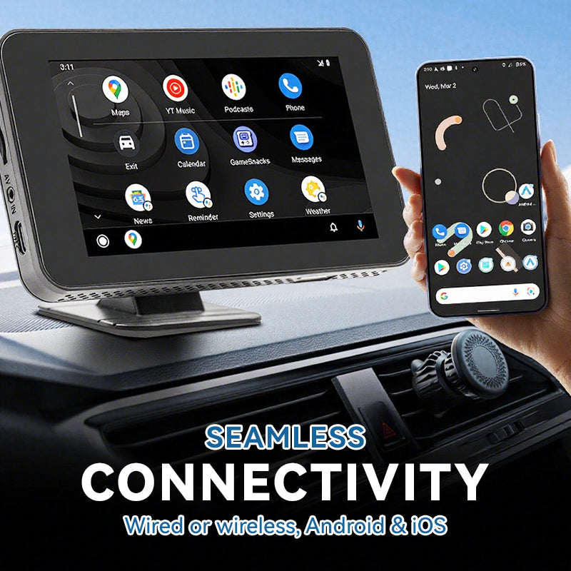 Lecteur multimédia pour voiture 4,7 pouces avec écran tactile HD