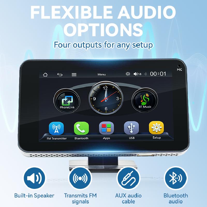 Lecteur multimédia pour voiture 4,7 pouces avec écran tactile HD