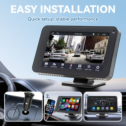 Lecteur multimédia pour voiture 4,7 pouces avec écran tactile HD