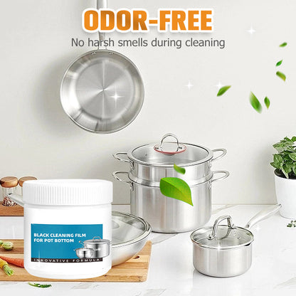 🔥 Pâte Dissolvante Résidus Brûlés - Nettoyage Profond pour Casseroles/Plats sans Rayurer, Élimine Graisse et Carbonisation en 5 Min 🧽✨