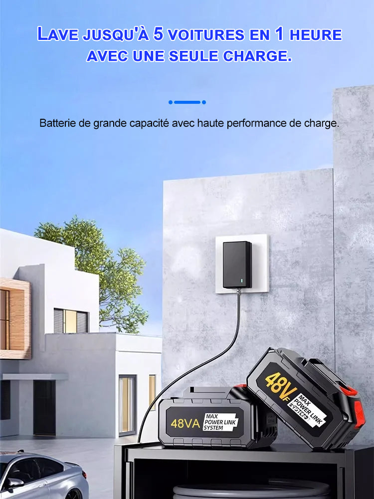 Pistolet de Lavage de Voiture à Haute Pression Électrique