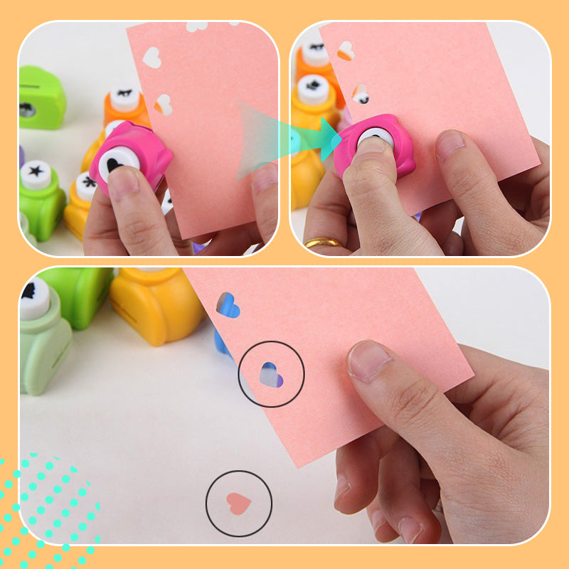 🎨 50% DE RÉDUCTION ! ✨ Perforatrice DIY Loisirs Créatifs Enfant - Crée des Formes Mignonnes (Cœurs/Étoiles/Flocons) pour Scrapbooking et Cartes 🎁📏