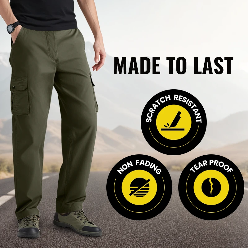 Pantalon cargo multi-poches pour homme