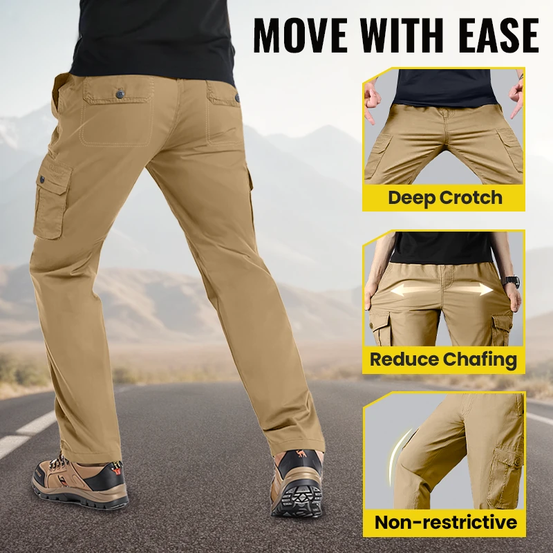 Pantalon cargo multi-poches pour homme