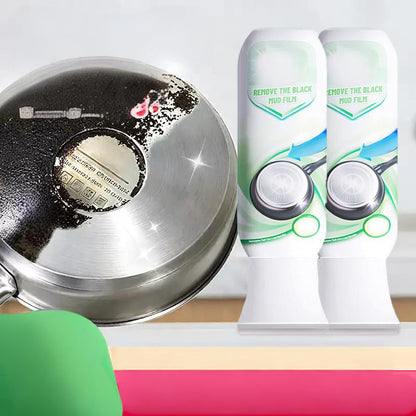 ⏰Nettoyant pour résidus carbonisés et dépôts de boue - Dissout la graisse carbonisée tenace en 5 minutes, non toxique et sans frottage 🍳📦