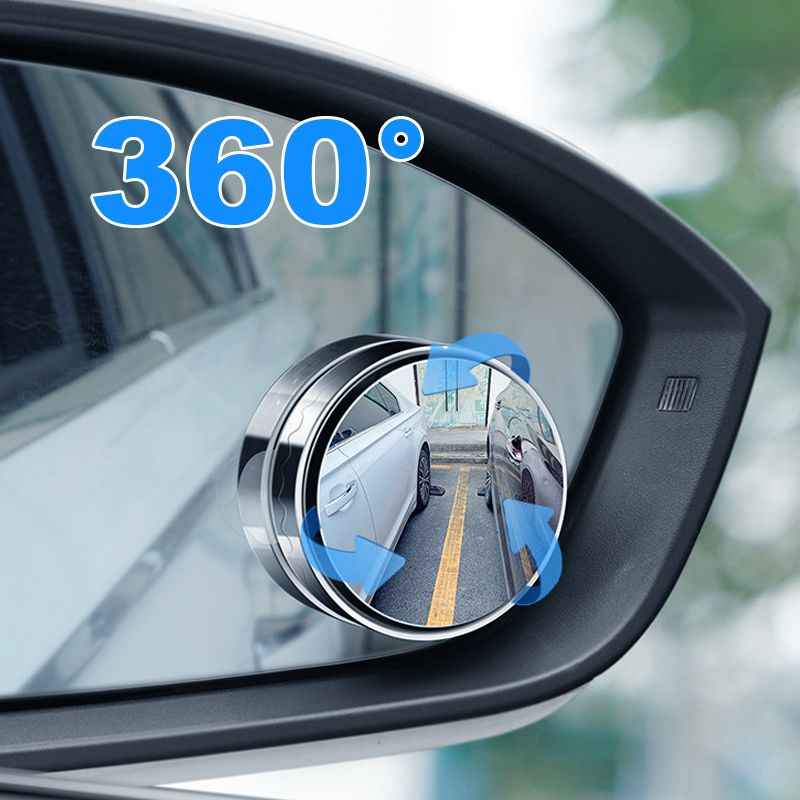 2 miroirs d'angle mort à ventouse pour voiture