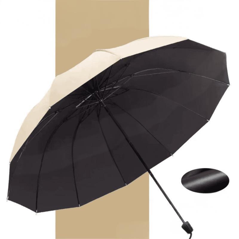 🏆Parapluie Grand Format - 12 Baleines Résistant au Vent Extrême ! 🌬️🌂