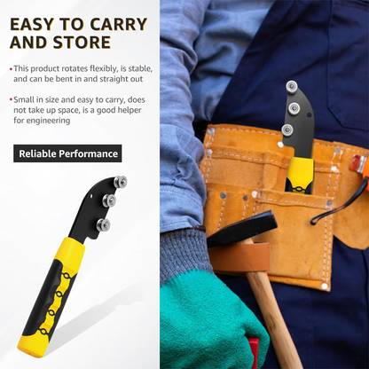🔥Promotion exceptionnelle : 50 % de réduction🔥 Dérouleur de fils à main – Rouleaux à roulement fluide, facilite le déroulement des câbles et des fils, outil à main robuste 🔧