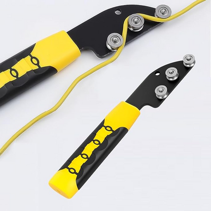 🔥Promotion exceptionnelle : 50 % de réduction🔥 Dérouleur de fils à main – Rouleaux à roulement fluide, facilite le déroulement des câbles et des fils, outil à main robuste 🔧