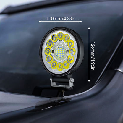 🔦 Projecteur LED 4 Pouces 99W pour Off-Road📍999 perles LED📍