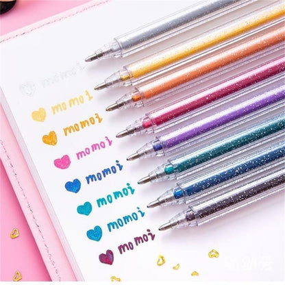 🔥Vente de Noël - 44% de réduction🎨 Ensemble de stylos à gel scintillants🎄Couleurs lumineuses, créativité illimitée