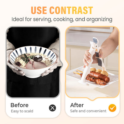 ⛄ Offre Spéciale Hiver：50 % de réduction ! ✨Pince 3 en 1 pour bol et assiette en silicone