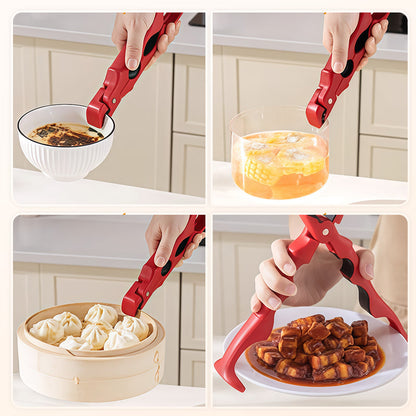 ⛄ Offre Spéciale Hiver：50 % de réduction ! ✨Pince 3 en 1 pour bol et assiette en silicone