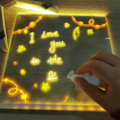 🎁 Le cadeau idéal pour eux – Tableau d’affichage LED effaçable à sec : 7 couleurs, éclairage doux & support réglable ! ✨