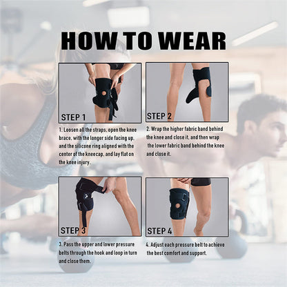 🦵 50% DE RÉDUCTION ! ✨ Genouillère Respirante Ajustable - Soutien Articulaire Léger pour Sport ou Quotidien, Confort Optimal 🏃‍♂️📦