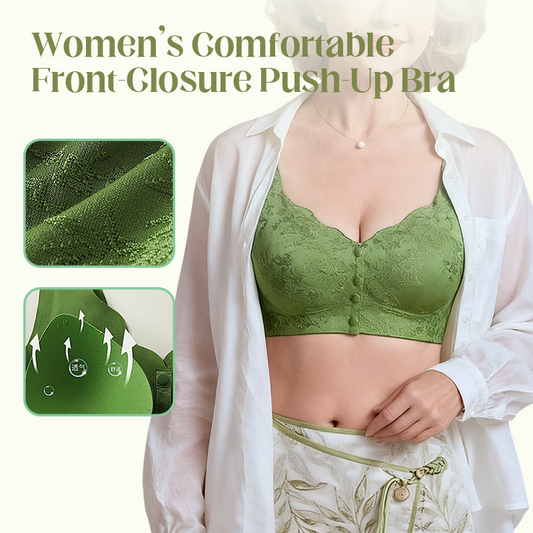 🏆Soutien-Gorge Confortable Sans Armature avec Fermeture Frontale🌿