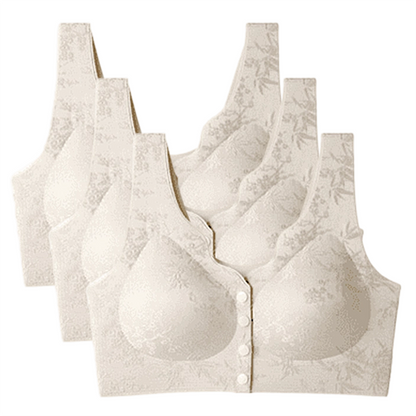 🏆Soutien-Gorge Confortable Sans Armature avec Fermeture Frontale🌿