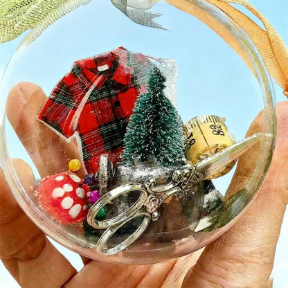🎁🔥Dernier jour de soldes 50 % DE RÉDUCTION🔥💥Décoration de Noël à coudre : boule à neige🎄