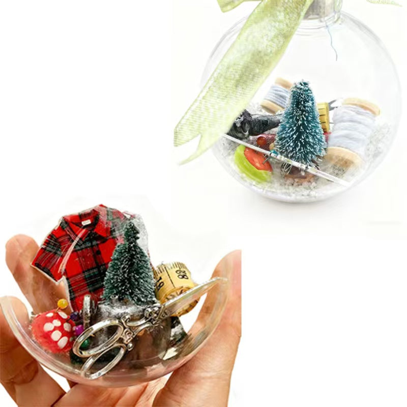 🎁🔥Dernier jour de soldes 50 % DE RÉDUCTION🔥💥Décoration de Noël à coudre : boule à neige🎄
