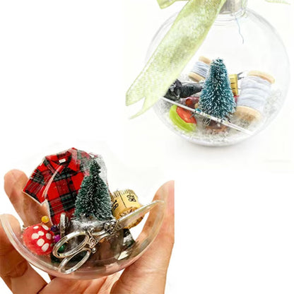 🎁🔥Dernier jour de soldes 50 % DE RÉDUCTION🔥💥Décoration de Noël à coudre : boule à neige🎄