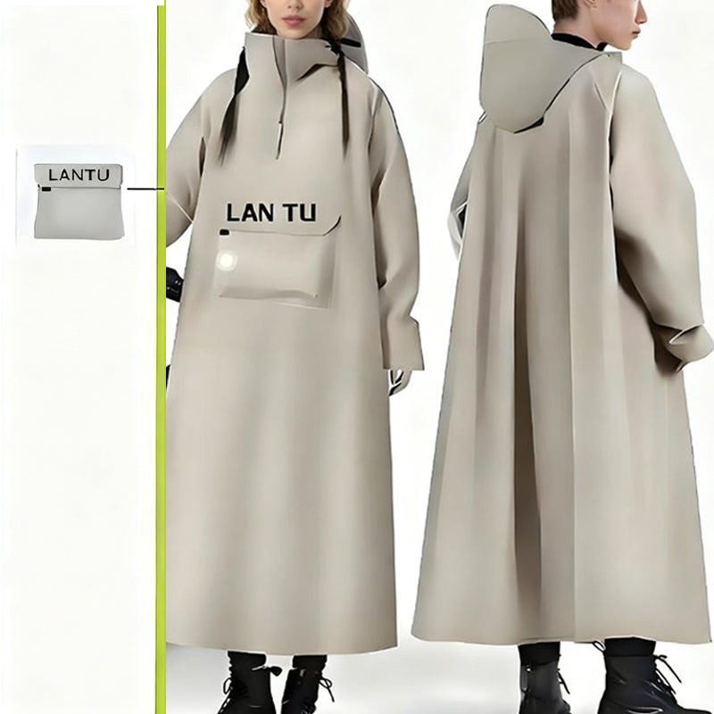 Imperméable long à capuche pour scooter