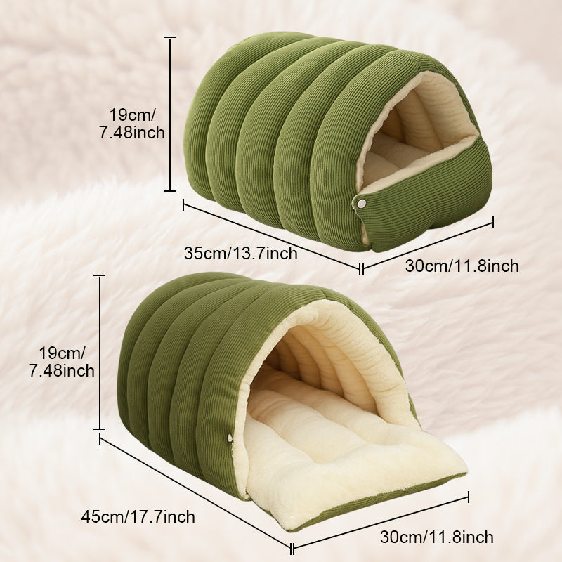 📢49% de réduction！！！ 🐶🐱Chaleur, confort douillet, niche en peluche pour animaux domestiques