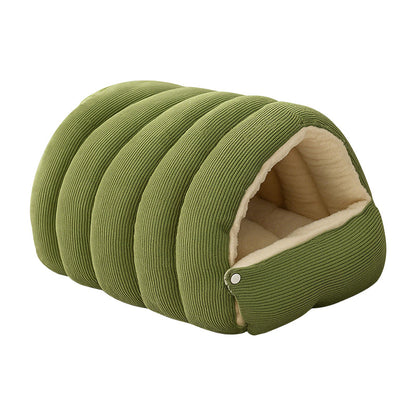 📢49% de réduction！！！ 🐶🐱Chaleur, confort douillet, niche en peluche pour animaux domestiques