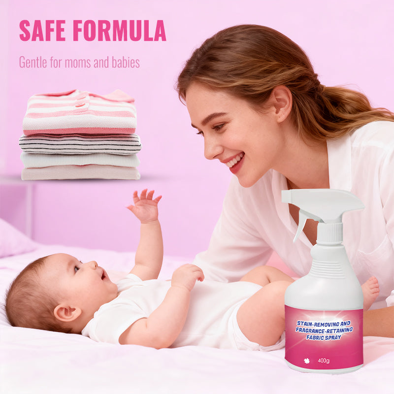 👕 ✨Spray pour tissus qui élimine les taches et préserve les parfums