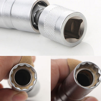 Clé à douille universelle magnétique Joint universel Outil de démontage et d'installation de bougies d'allumage pour voiture